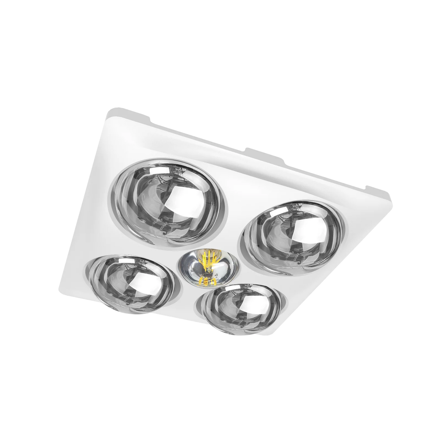 Modura BathLux4- 3 in 1 Bathroom Heater Exhaust Fan and Light Instant Heat- White