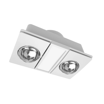 Modura AllLux2- 3 in 1 Bathroom Heater Exhaust Fan and Light 12W Tricolour- White