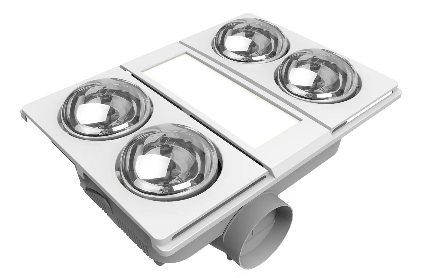 Modura AllLux4- 3 in 1 Bathroom Heater Exhaust Fan and Light 16W Tricolour- White