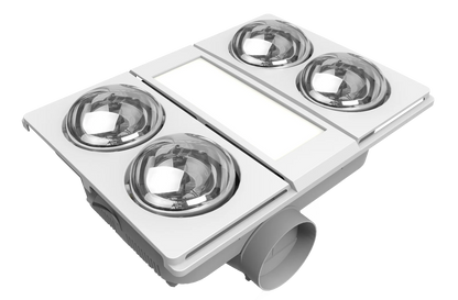 Modura AllLux4- 3 in 1 Bathroom Heater Exhaust Fan and Light 16W Tricolour- White