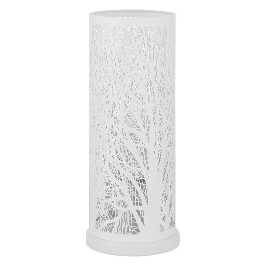 Hambleton Laser Cut Steel Table Lamp, White