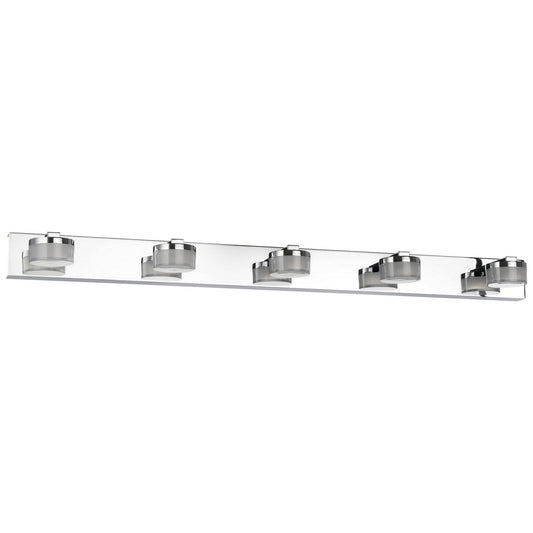 Romendo Metal LED Wall Light, 25W, CCT, Chrome