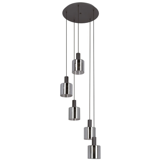Gorosiba Glass Cluster Pendant Light, 5 Light