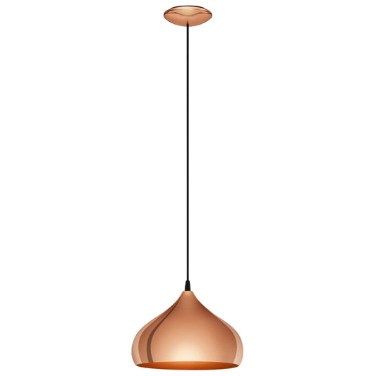 Hapton Metal Dome Pendant Light, Copper