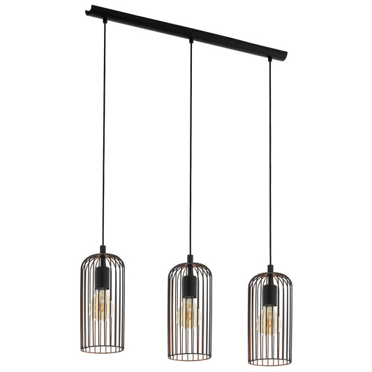 Roccamena Metal Wire Bar Pendant Light