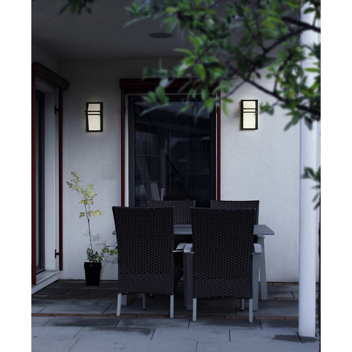 Park IP44 Metal & Glass Outdoor Wall Light