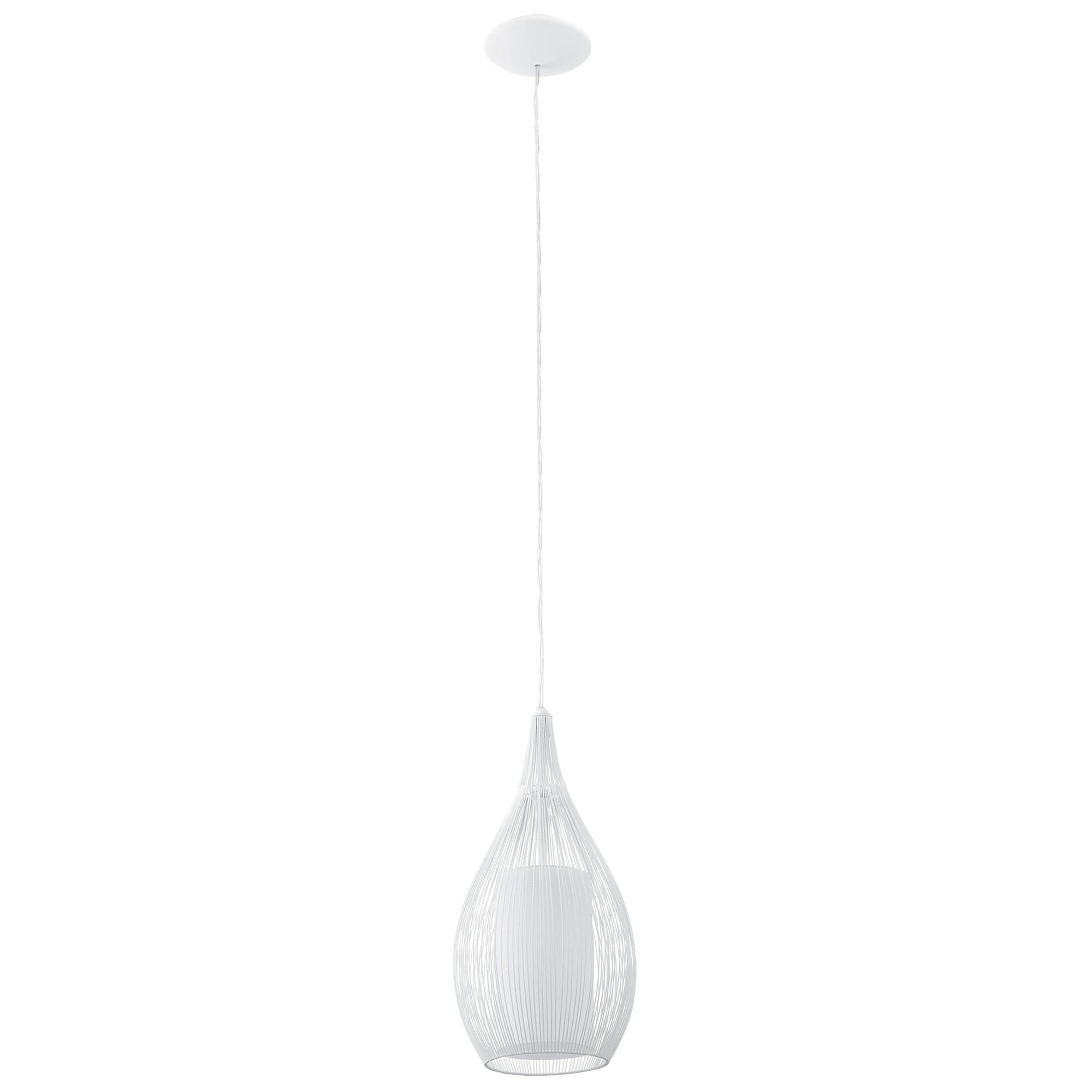 Razoni Metal Wire Pendant Light, White – The Lighting Point