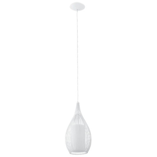 Razoni Metal Wire Pendant Light, White