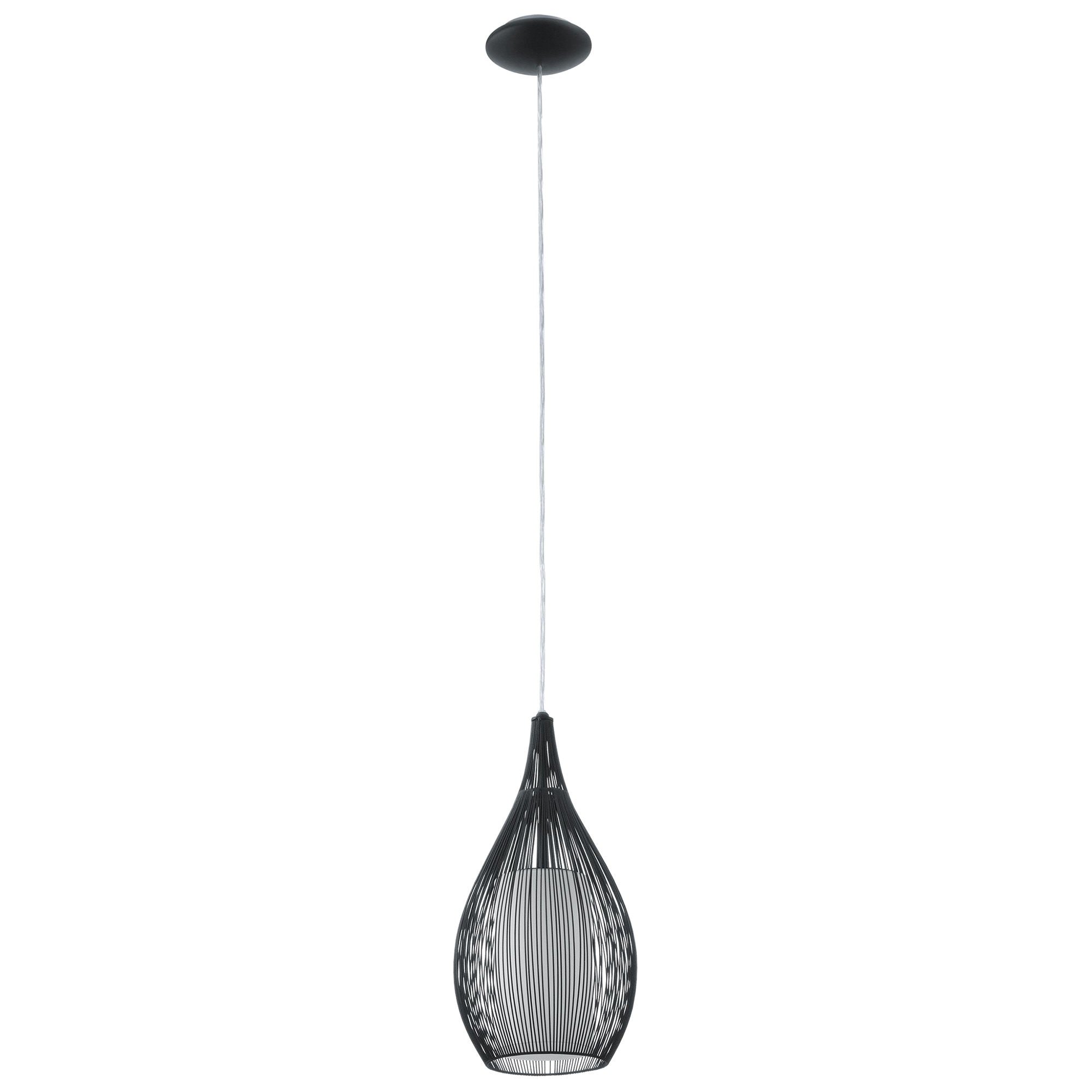 Razoni Metal Wire Pendant Light, Black – The Lighting Point