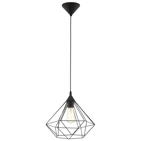 Tarbes Metal Wire Pendant Light, Large, Black