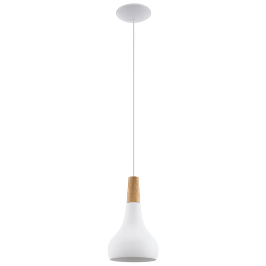 Sabinar Metal Pendant Light, Small, White