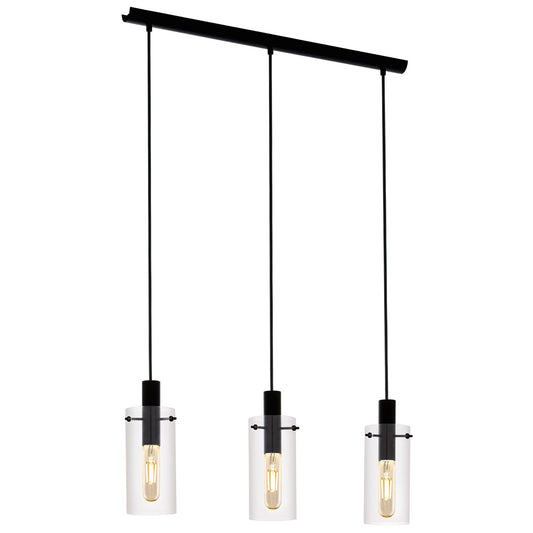 Montefino Glass & Metal Bar Pendant Light