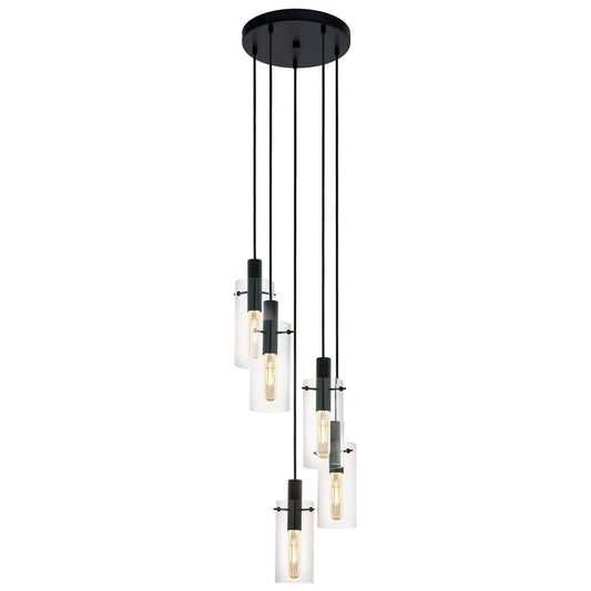 Montefino Glass & Metal Cluster Pendant Light