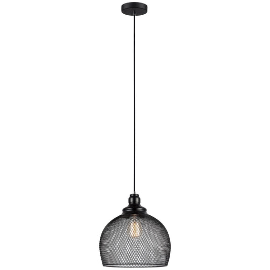 Cheveux Iron Mesh Pendant Light, Large Dome