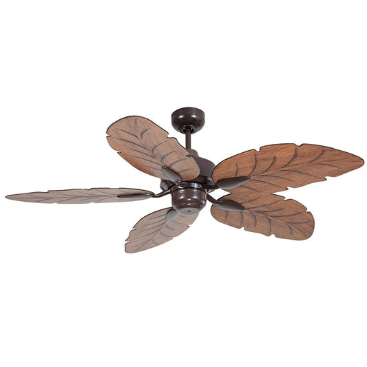 Cooya IP44 Outdoor Ceiling Fan, 130cm/52", Brown