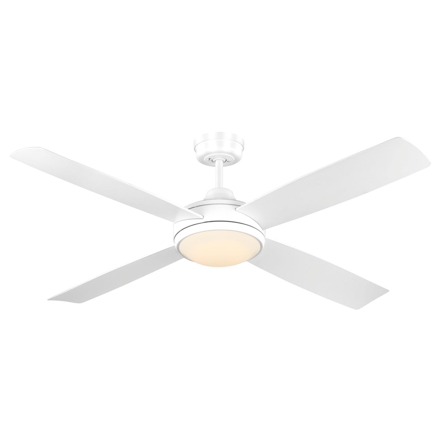 Airnimate Indoor / Outdoor AC Ceiling Fan with CCT LED Light, 132cm / 52", White