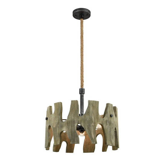 Hopi Wooden Pendant Light