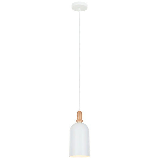 Horten Iron Pendant Light, Matt White