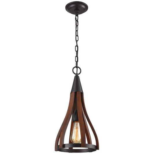 Khaleesi Wooden Frame Pendant Light, Small