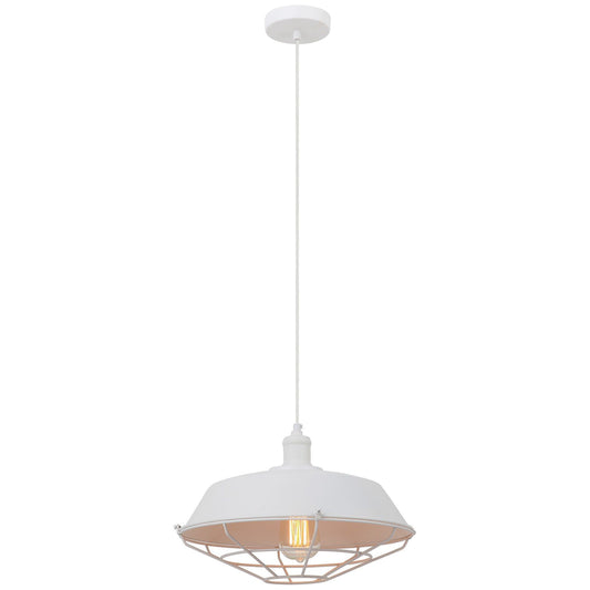Matrix Iron Pendant Light, White