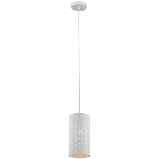 Modello Etched Iron Pendant Light, White