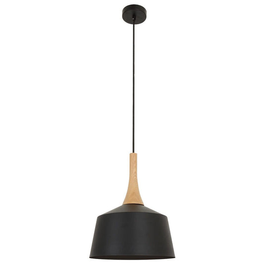 Nordic Steel Pendant Light, Small, Black