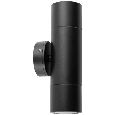 Roslin IP65 Exterior Up / Down Wall Light, GU10, Black