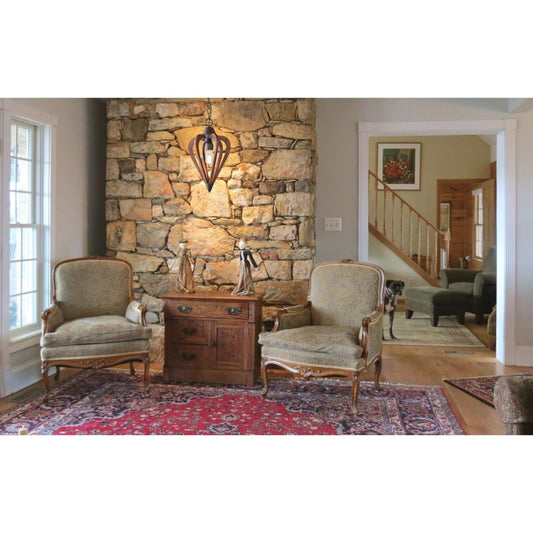 Senorita Wooden Frame Pendant Light, Small, Cherrywood