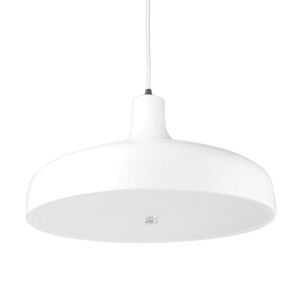 Pastel Iron Pendant Light, Angled Dome, Matt Grey