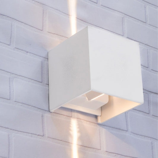 Toca IP54 Exteriror Up/Down LED Wall Light, White