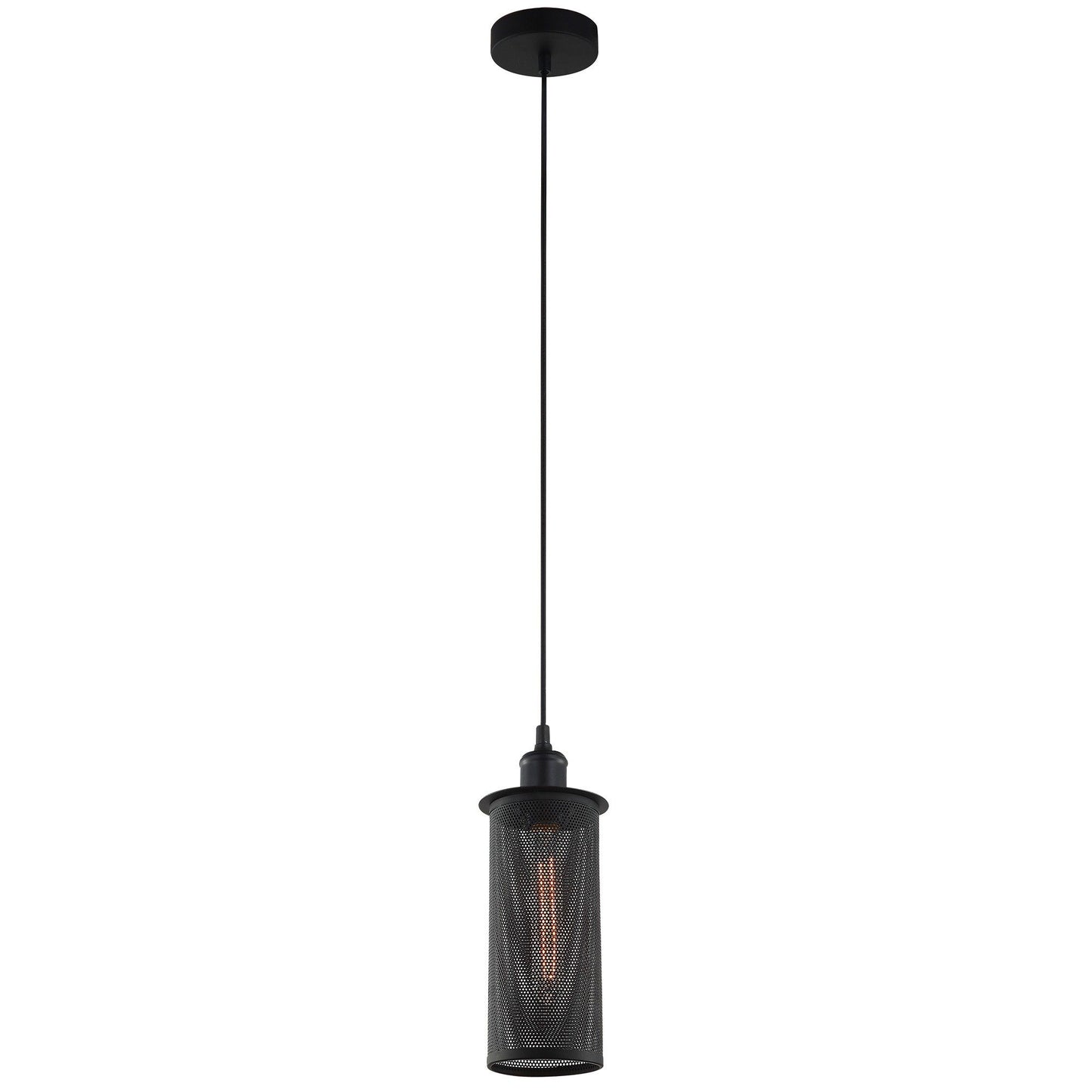 Veneto Iron Pendant Light, Black