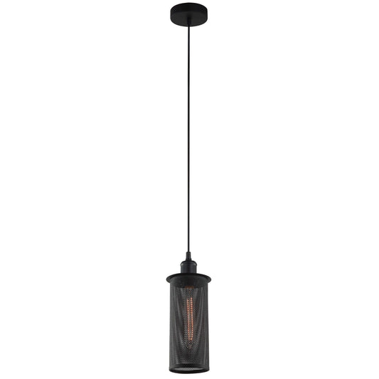 Veneto Iron Pendant Light, Black
