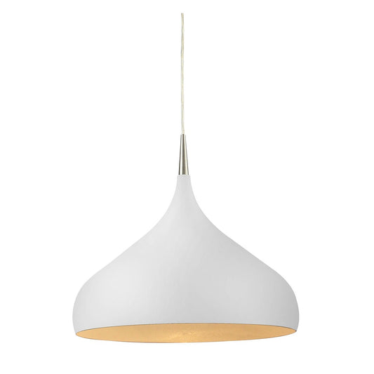 Zara Metal Pendant Light, Large, White