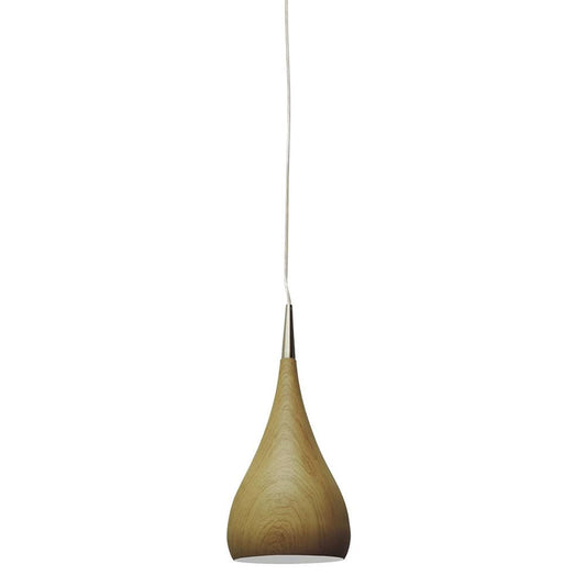 Zara Metal Pendant Light, Small, Oak