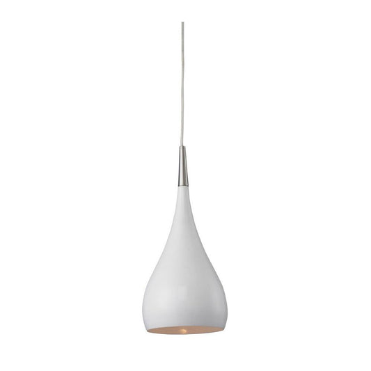 Zara Metal Pendant Light, Small, White